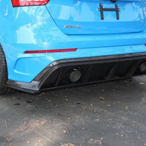 Ford Focus RS Rear Diffuser - Anderson Composites - Type-R - Matte Black - `16-`18
